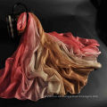 China neue Ankunft Mode Frauen Großhandel 100% Polyester Seide fühlen Schal